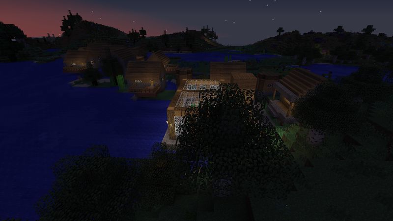 Nighttime Village Nighttime Village